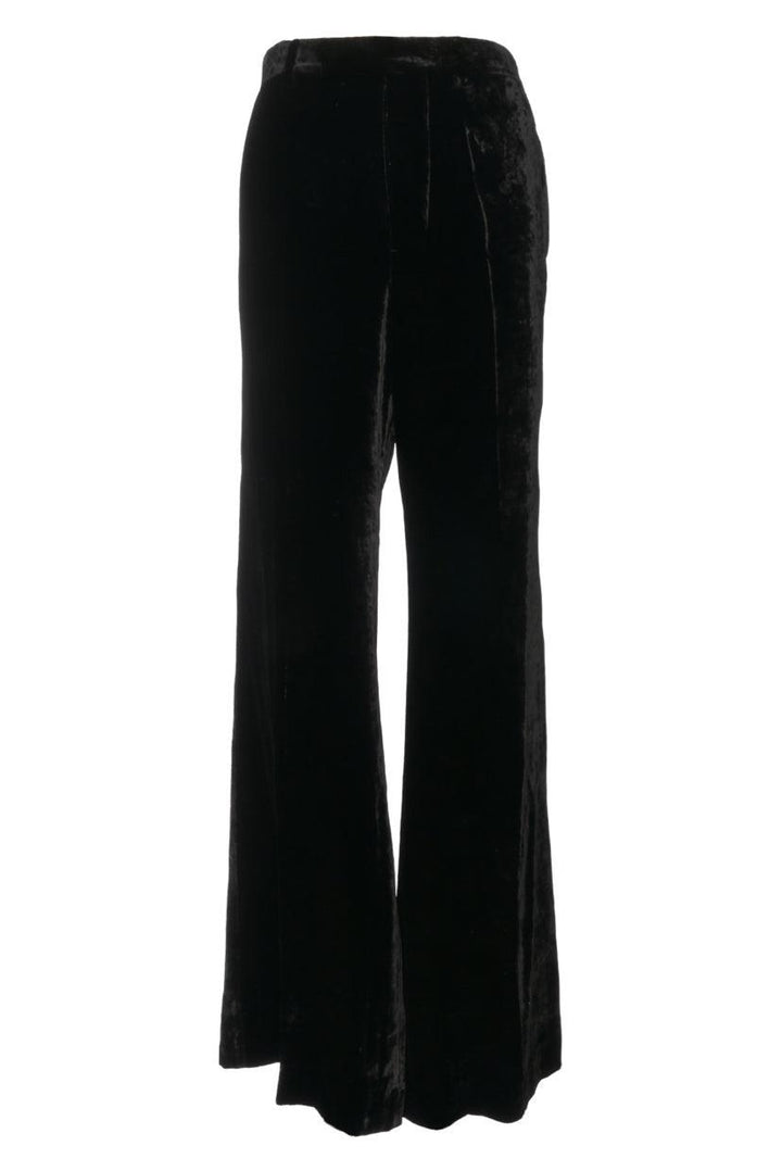 Rick Owens Size 6 Flare Leg Velvet Pants