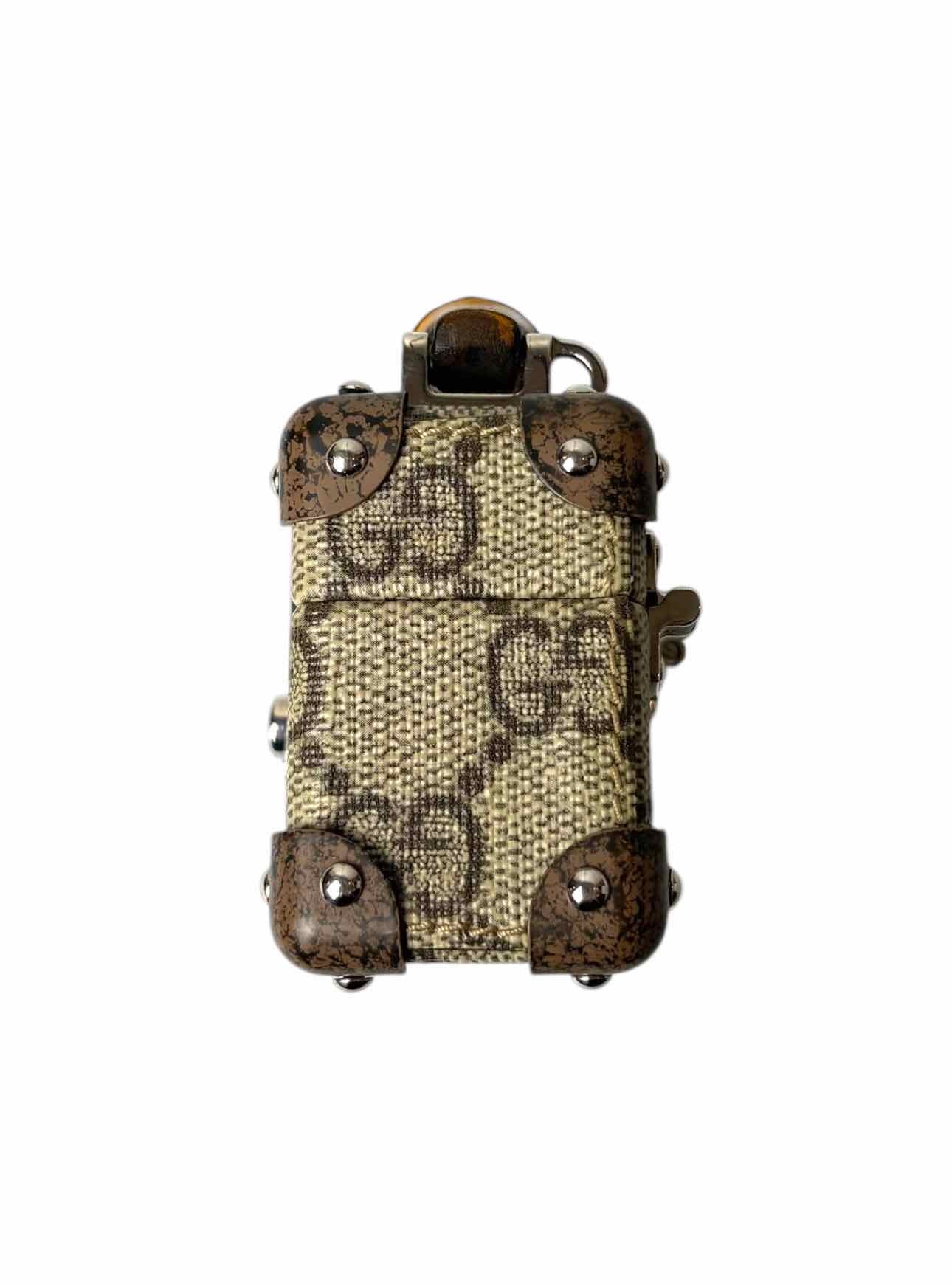 Gucci GG Supreme AirPods Trunk Case Purse - Luxury Used Designer