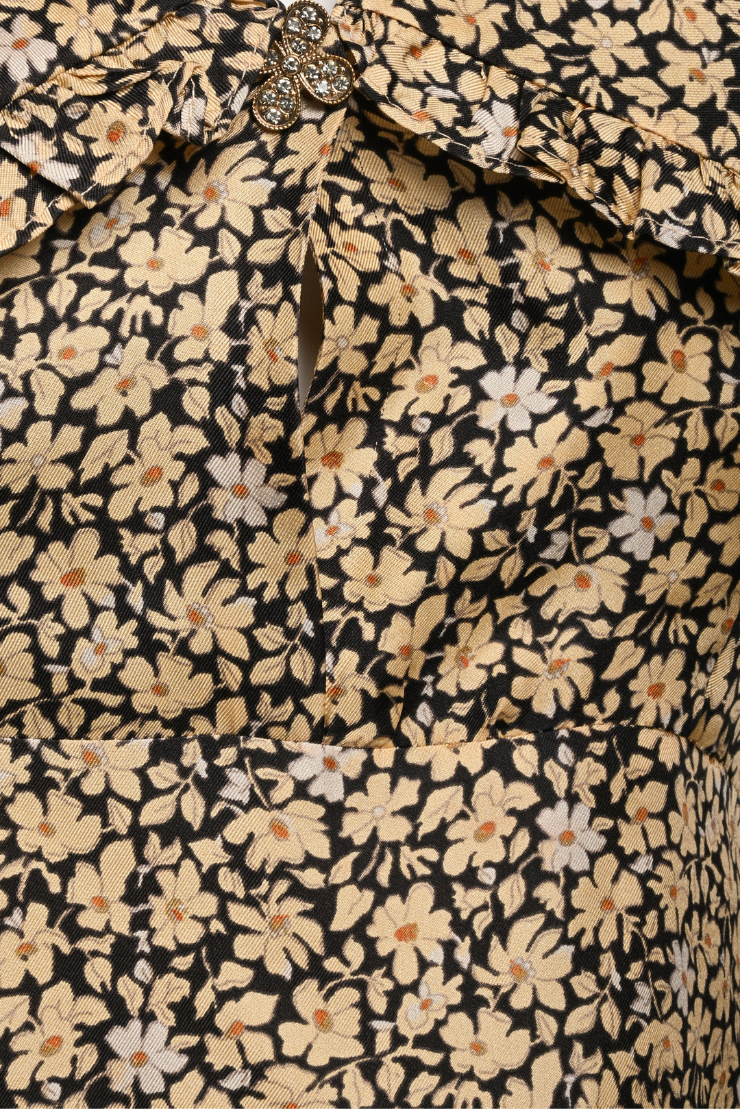 Sandro Size 36 Floral Print Silk Mini  Dress