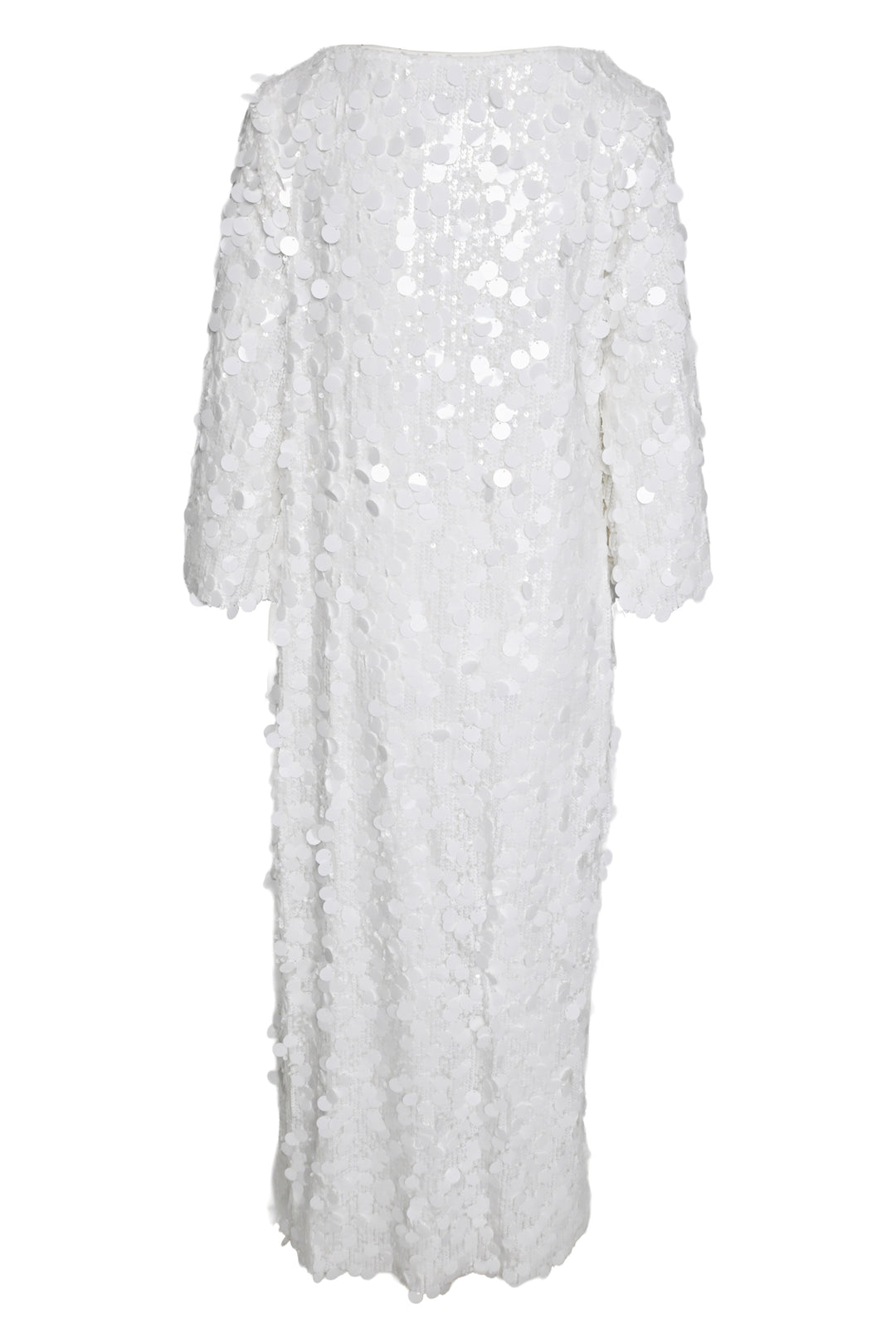 Trina Turk Size L Singles 3/4-Sleeve Keyhole Maxi Dress