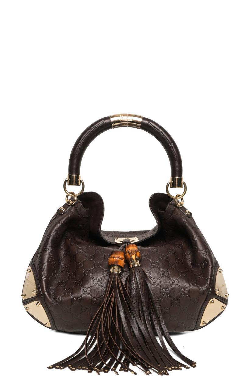 Gucci GG Signature Guccissima Leather Large Babouska Indy Hobo Shoulder Bag