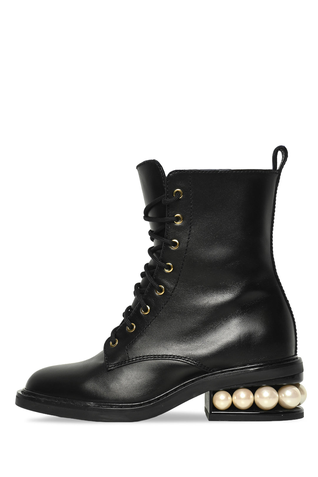 Nicholas Kirkwood Size 35 Casati Faux Pearl Combat Boots
