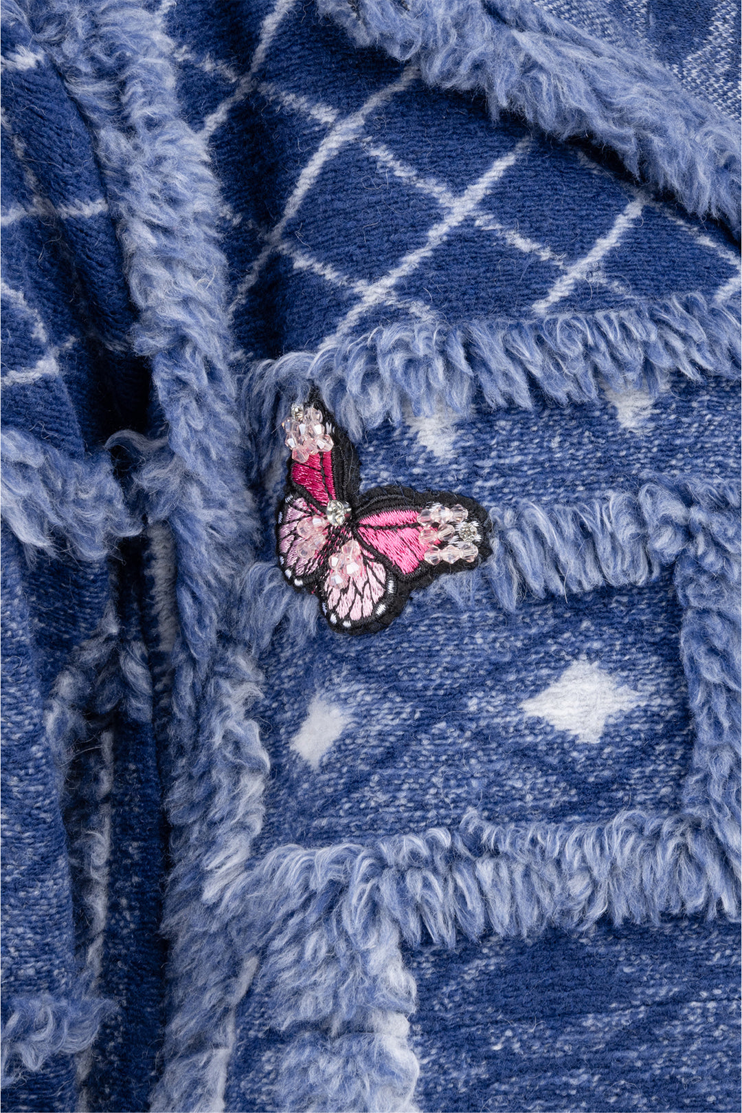 Johnny Was Size XS Embellished Butterfly Patchwork Jacket