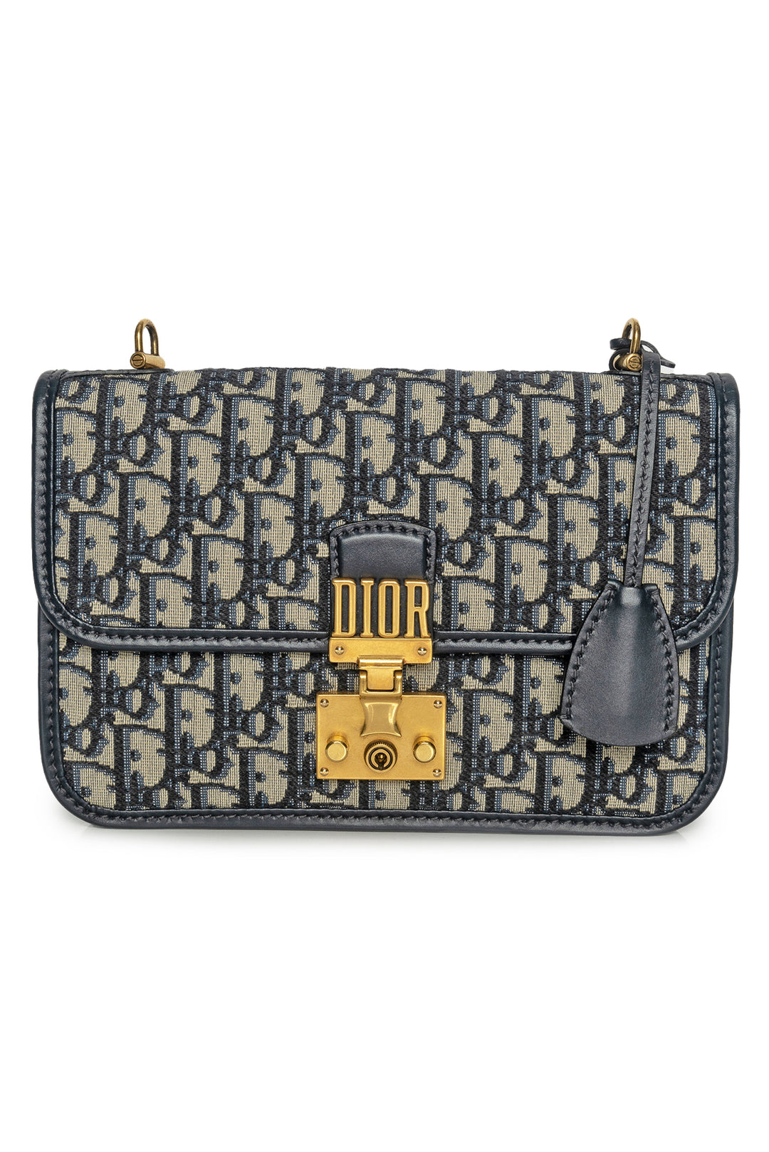 Dior 2019 Addict Flap Bag with Embellished Strap