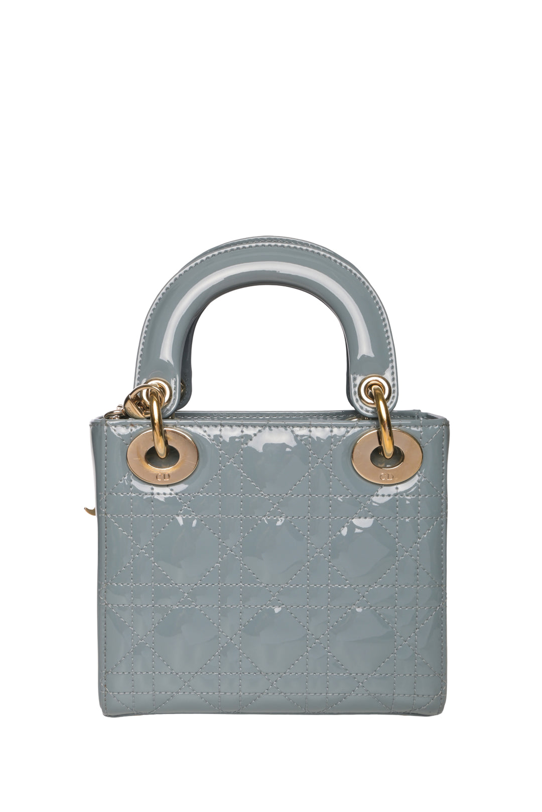 Dior 2022 Patent Cannage Mini Lady Dior Bag