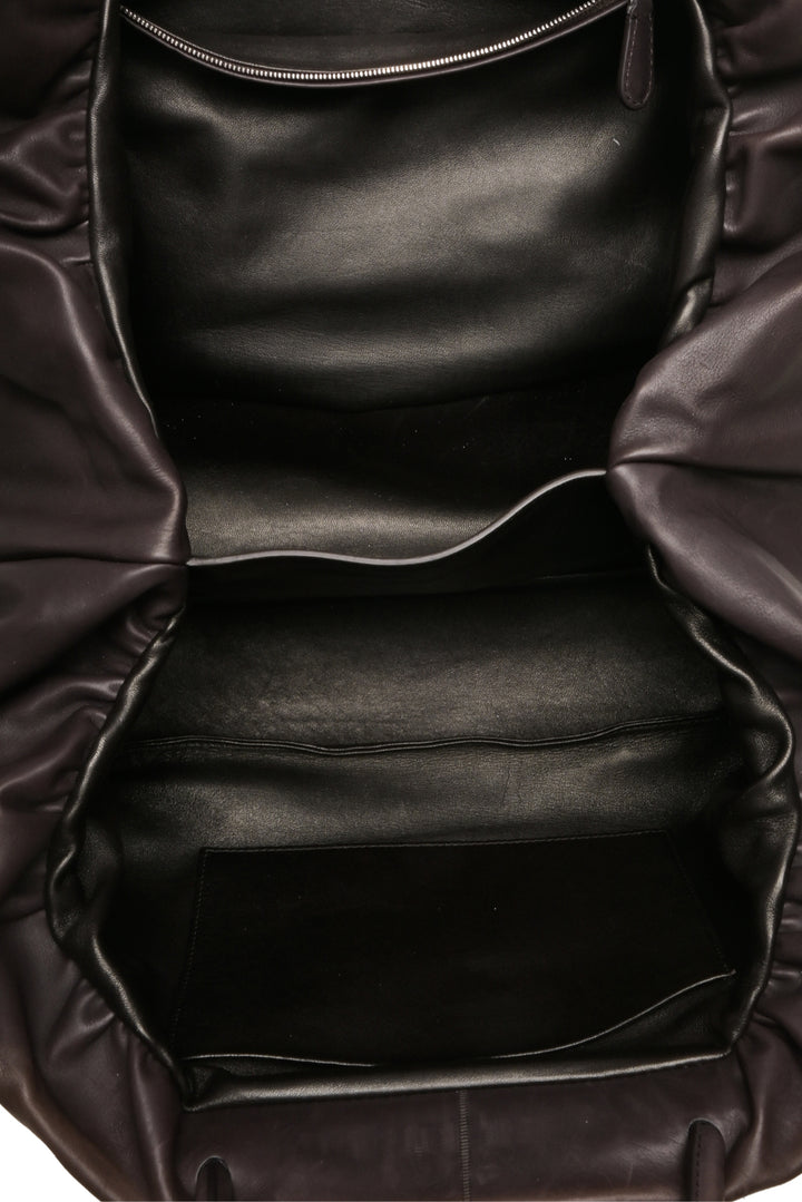 The Row Elio Bourse Leather Tote