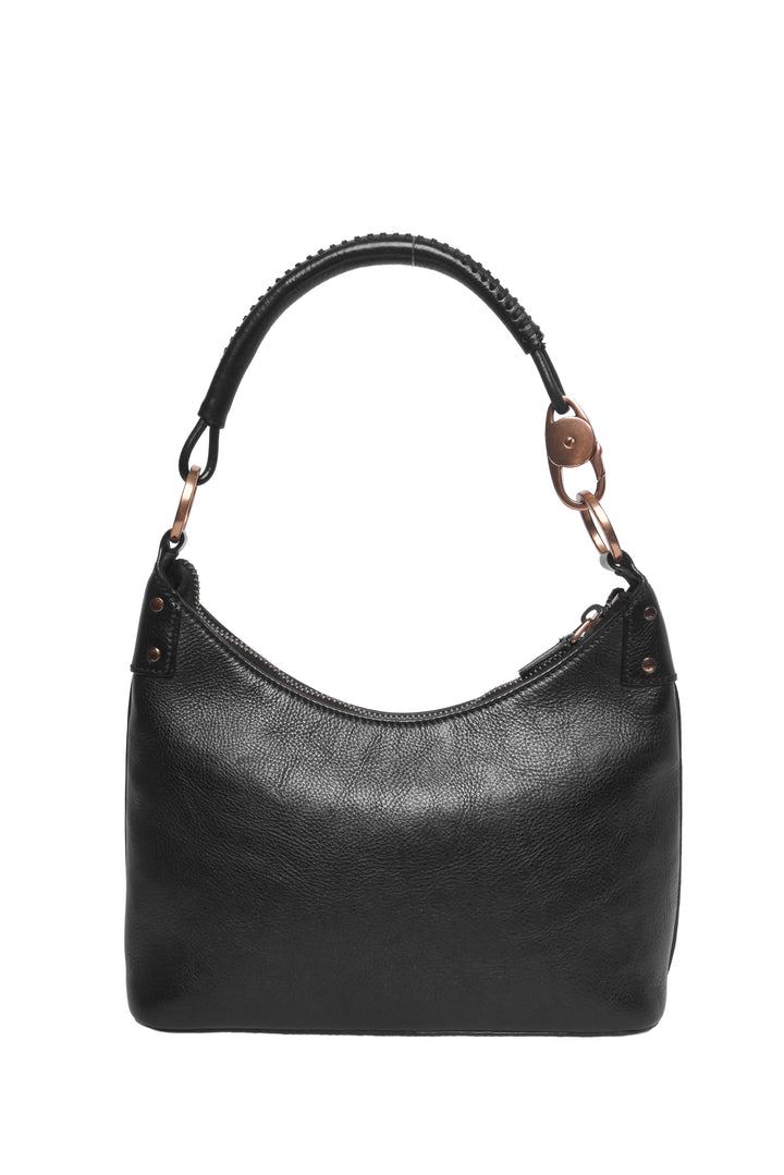 Gucci Clasp Leather Shoulder Bag