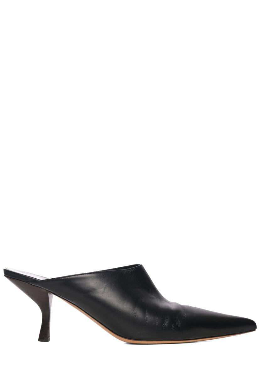 The Row Size 40 Bourgeoise Pointed-Toe Leather Mules