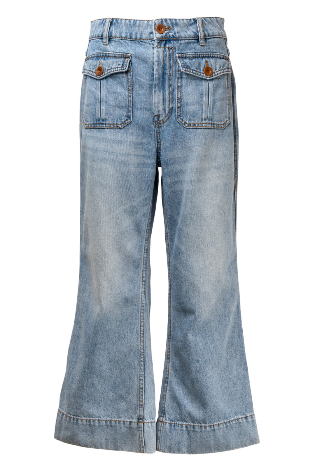 Zimmermann Size 30 Raie Cropped Flare Jeans