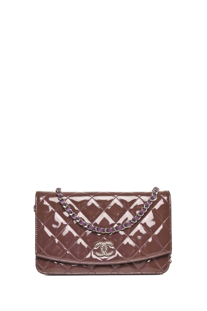 Chanel 2011 Patent Leather CC Wallet on Chain
