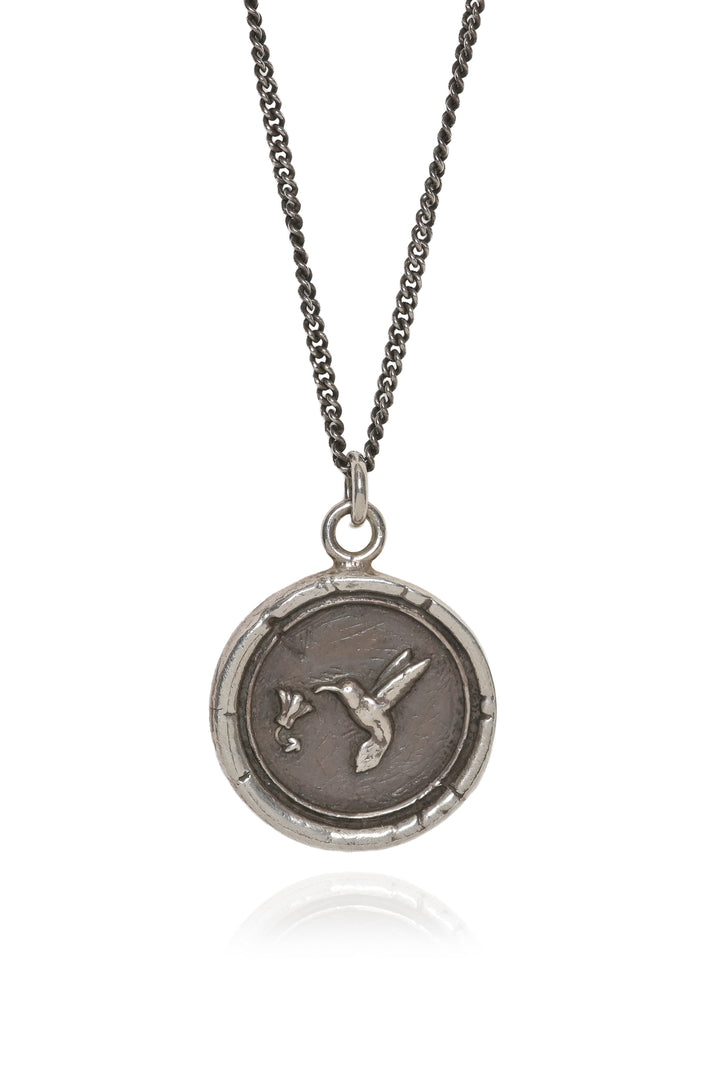 Pyrrha Hummingbird Pendant Necklace
