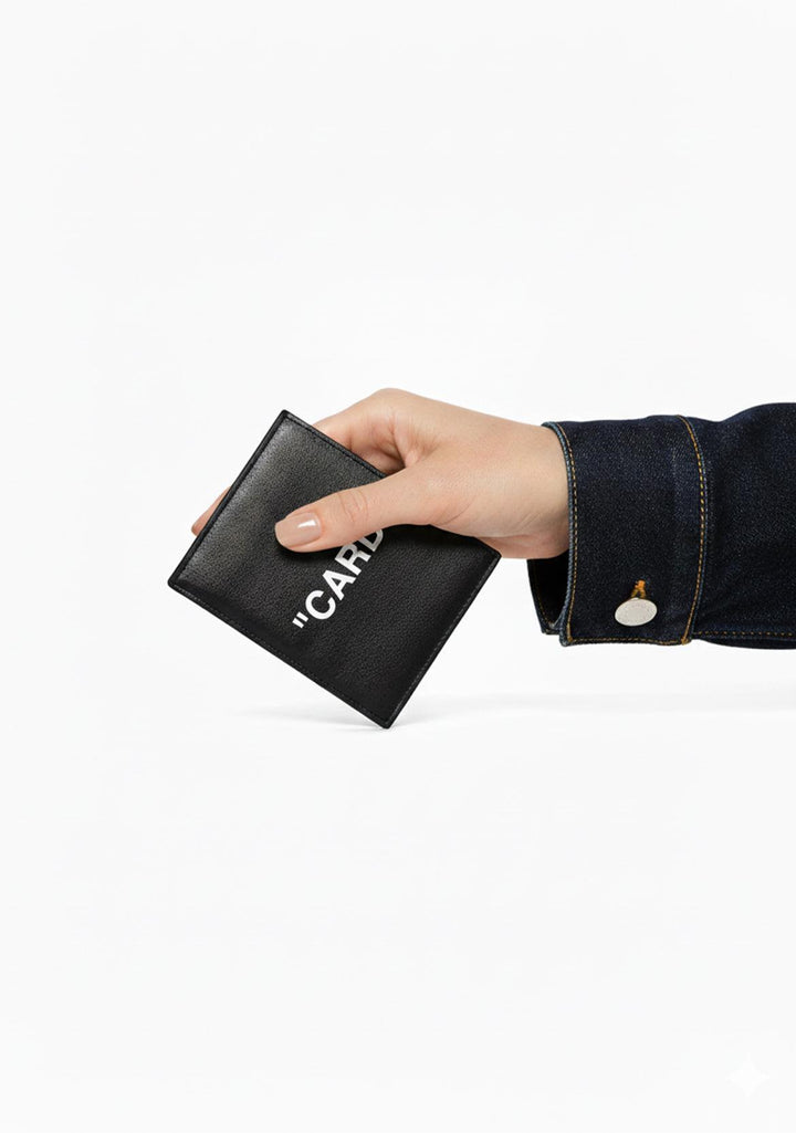 Off White Quote Card Holder