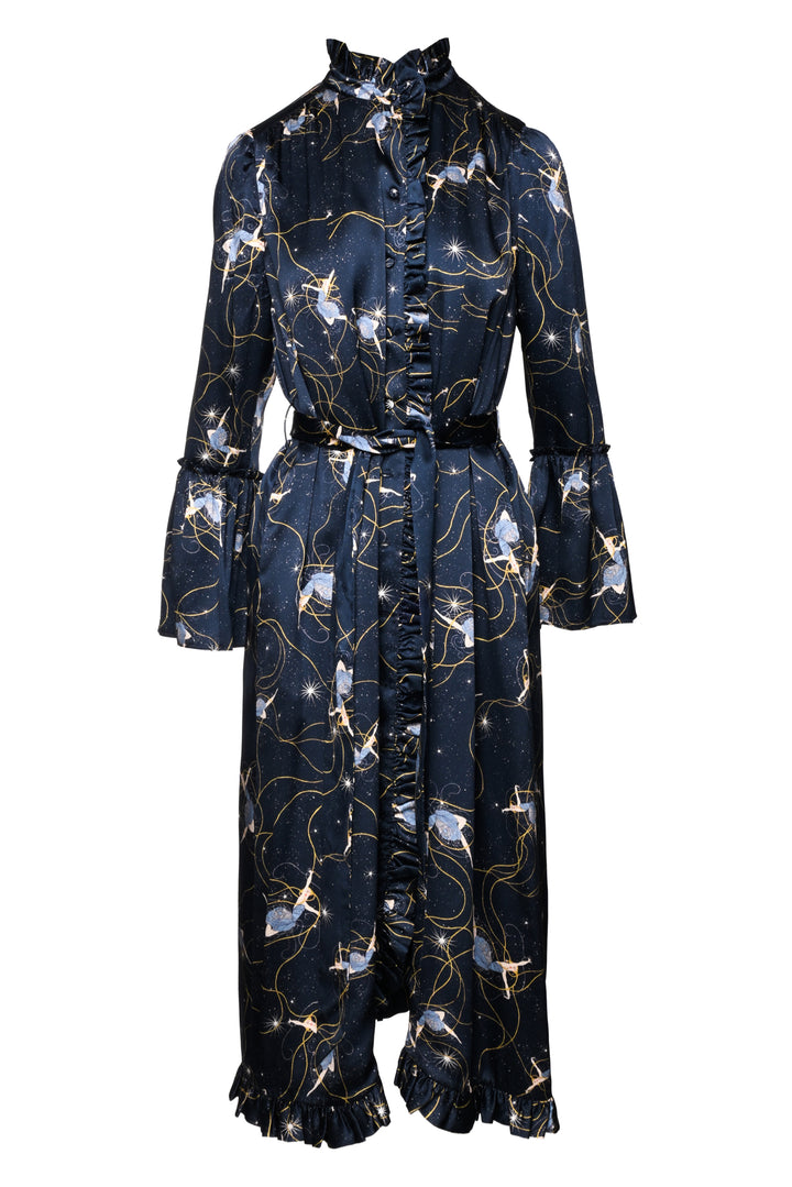 Erdem Size 10 2018 Siren Silk Maxi Dress