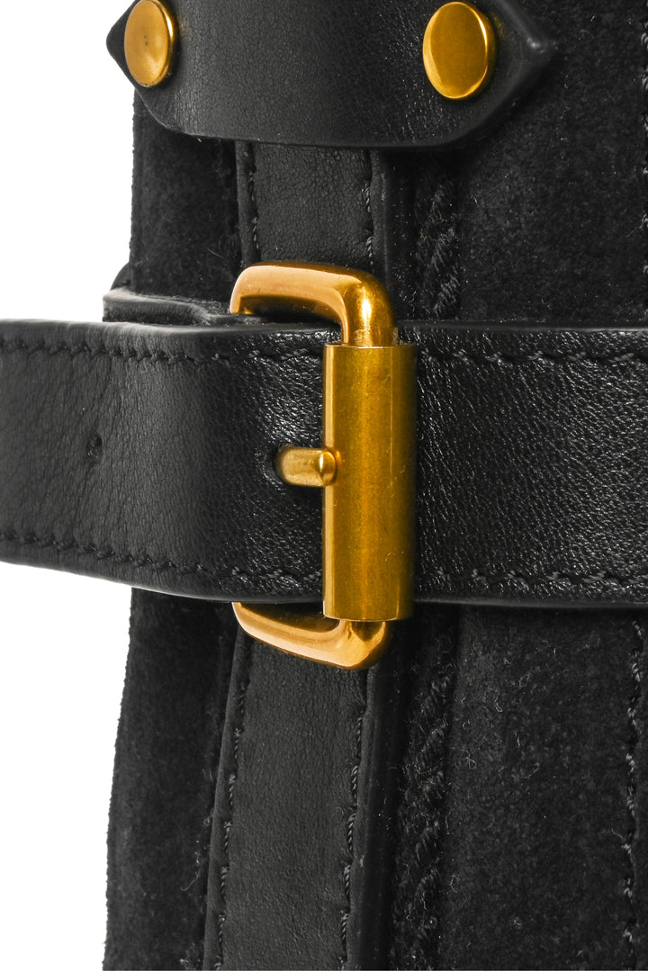 Isabel Marant Sierra Hobo S Suede & Leather Shoulder Bag