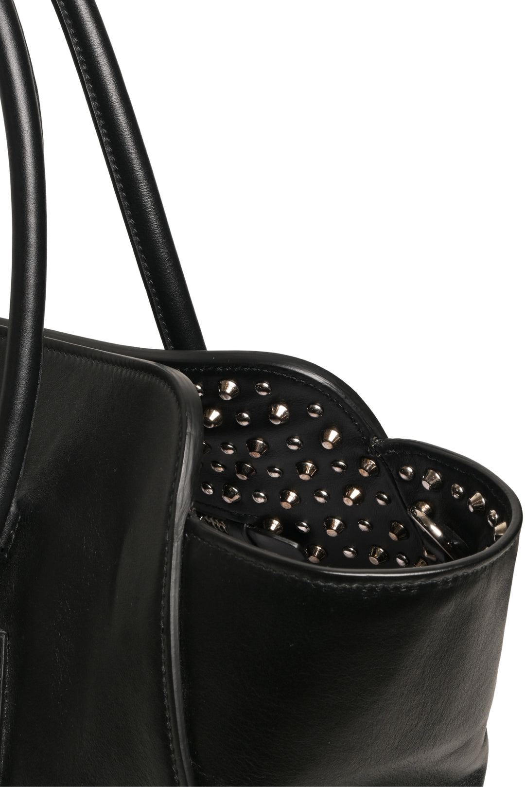 Prada Vitello Inside-Stud Soft East/West Tote