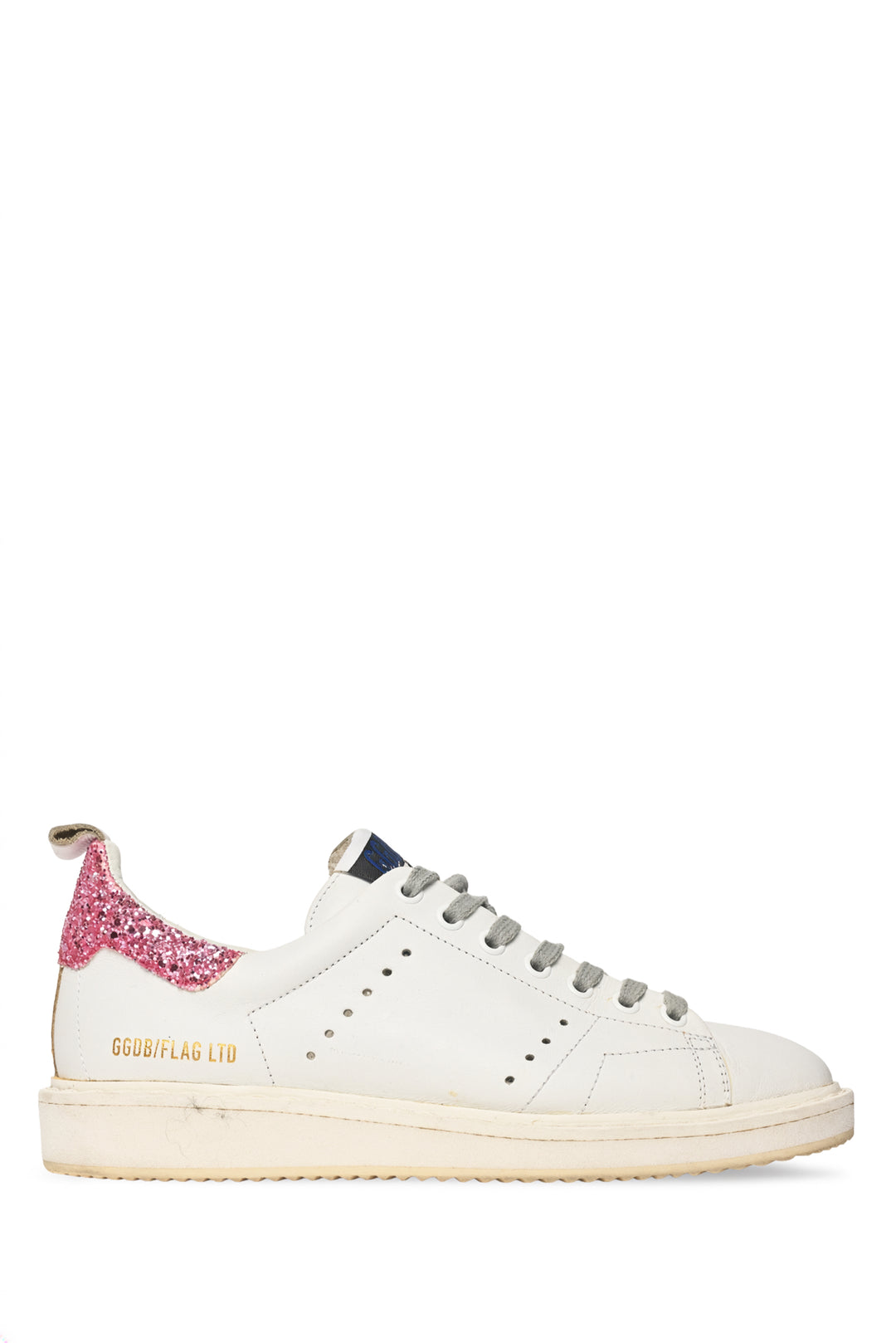 Golden Goose Size 38 Starter Glitter Sneaker
