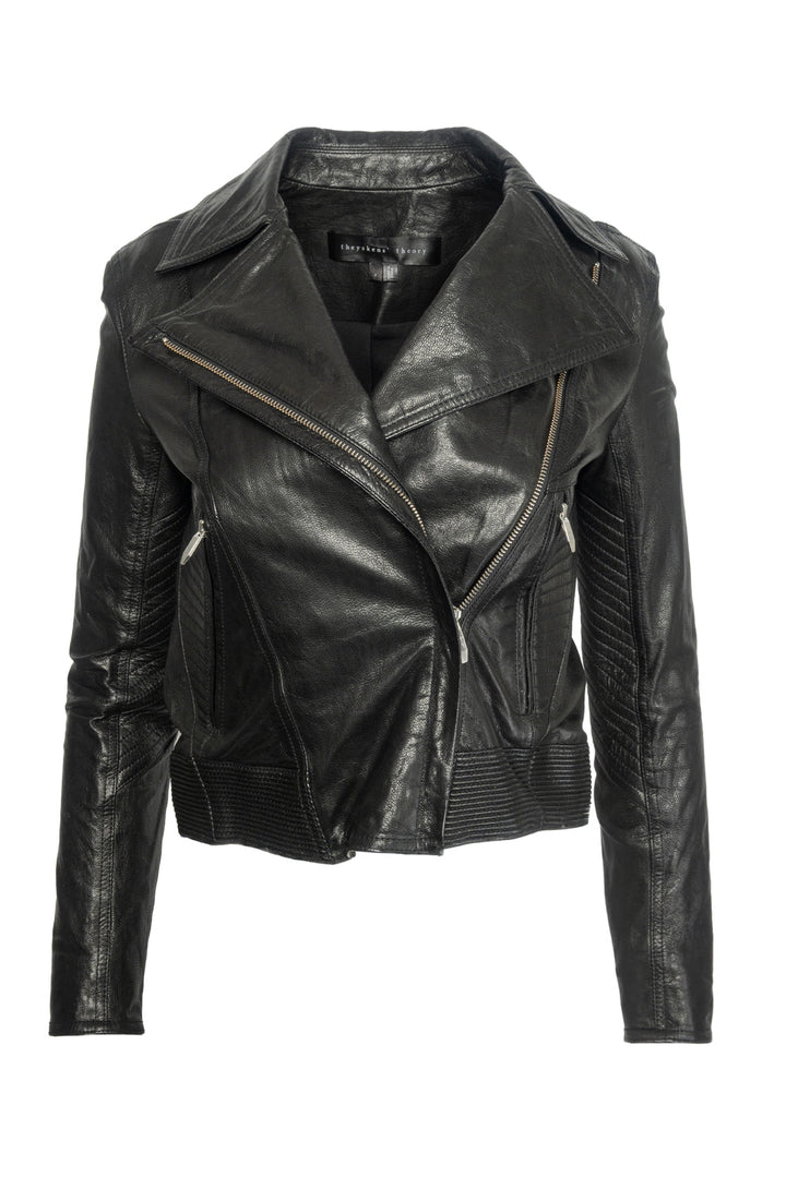 Theyskens' Theory Size XS Goat Leather Moto Jacket