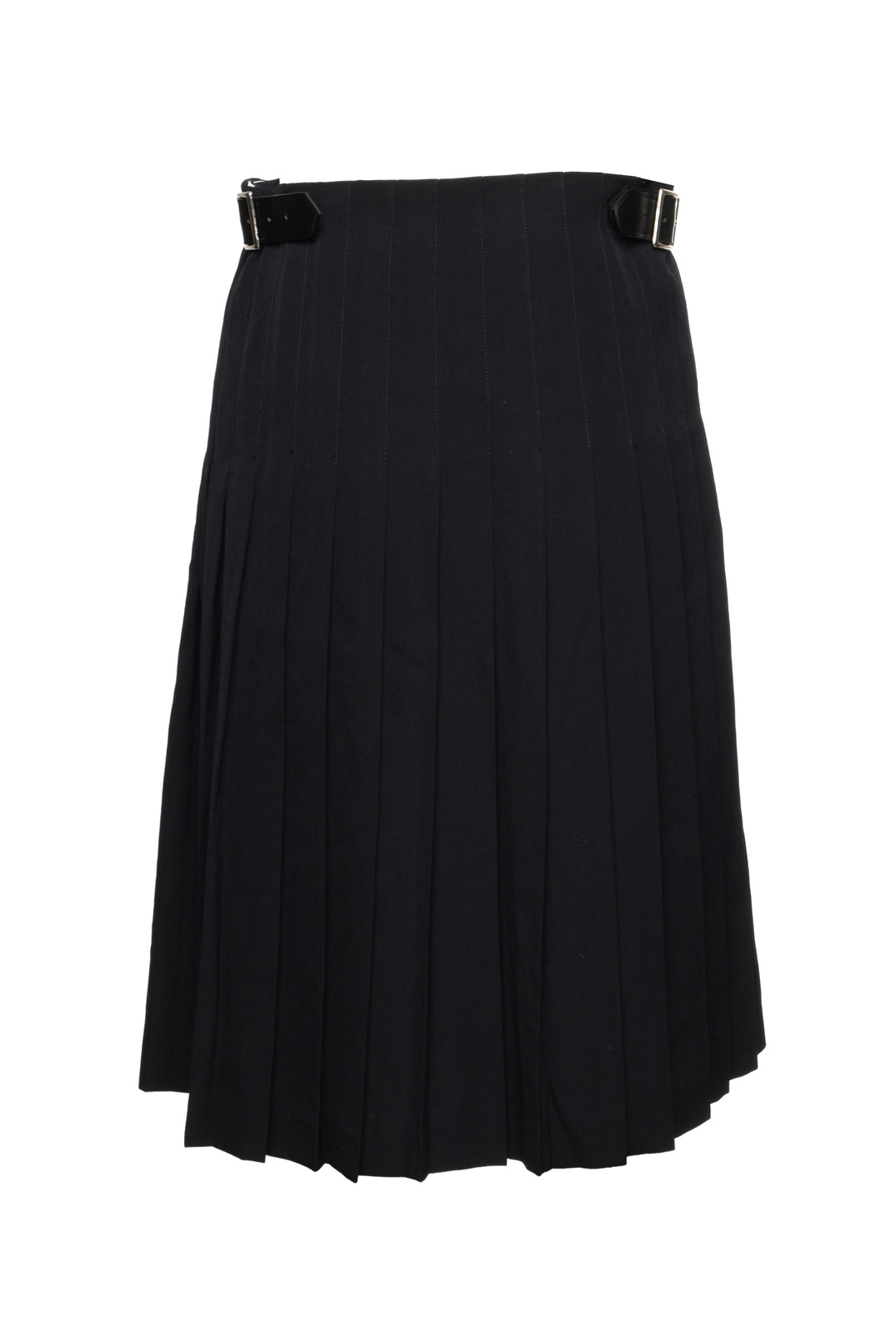 Comme Des Garcons Size XS Wool Pleated Wrap Skirt