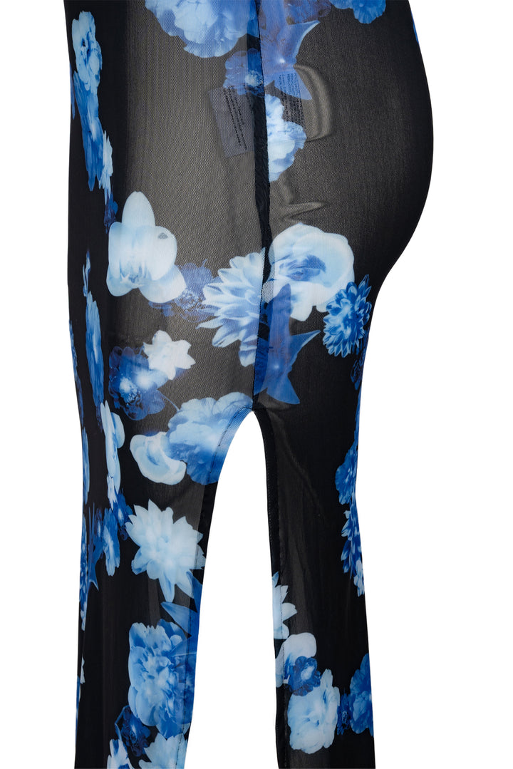 Coperni Size M Blue Floral Maxi Dress