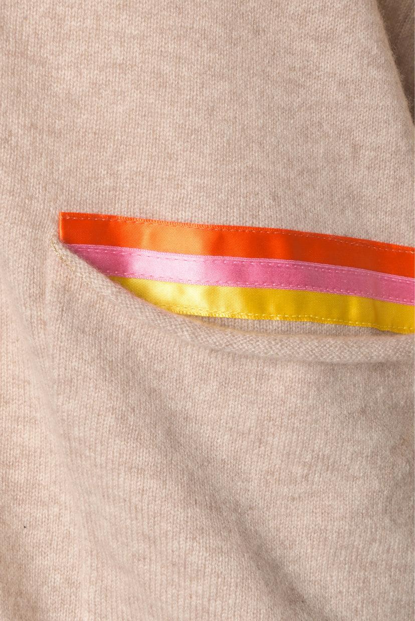 Le Superbe Size M Double Rainbow Boyfriend Cardigan