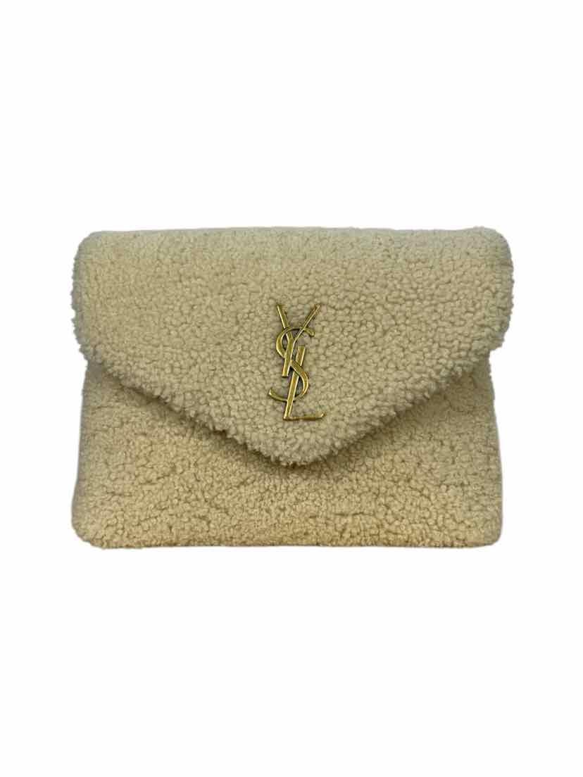 Saint Laurent Shearling Toy Loulou Shoulder Bag