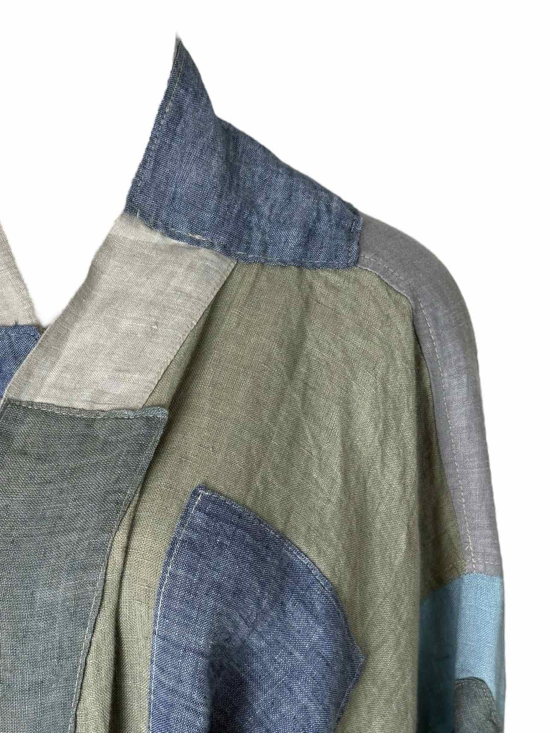 Magnolia Pearl Love Line Linen Patchwork Size OS Kimono