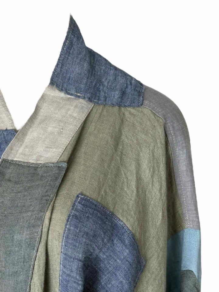 Magnolia Pearl Love Line Linen Patchwork Size OS Kimono
