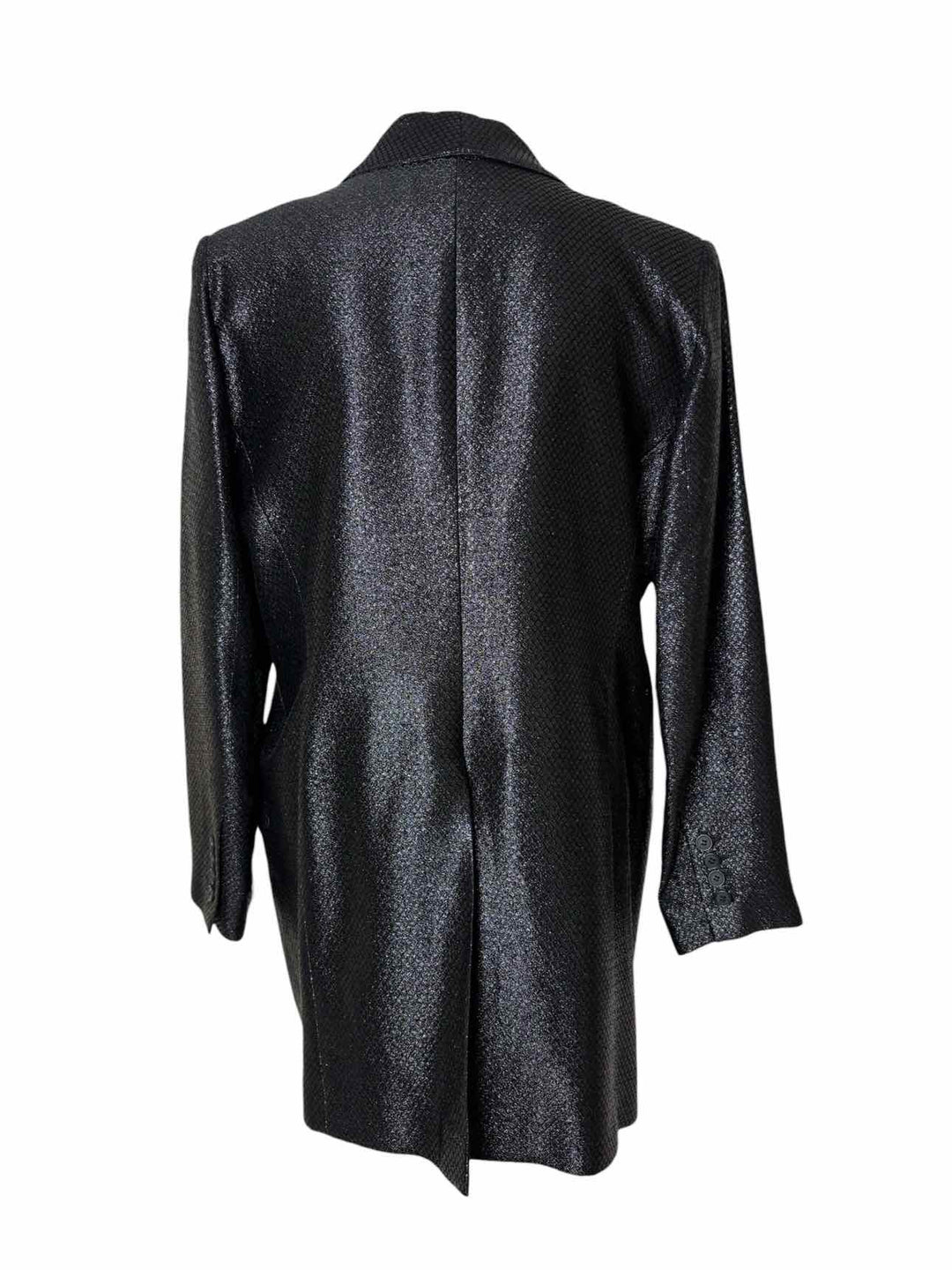 Smythe Size 12 Metallic Tuxedo Style Blazer