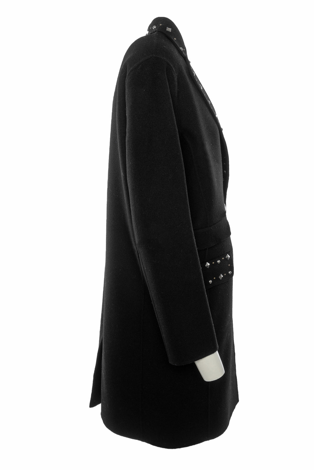 The Kooples Size 36 Studded Wool Coat