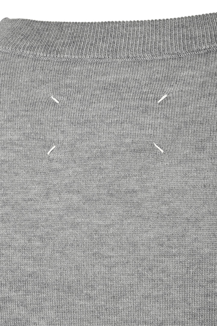 Maison Margiela Size L Men's Leather Elbow Patch Sweater