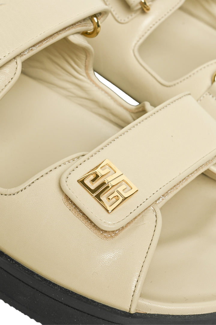 Givenchy Size 38 4G Leather Sport Sandals