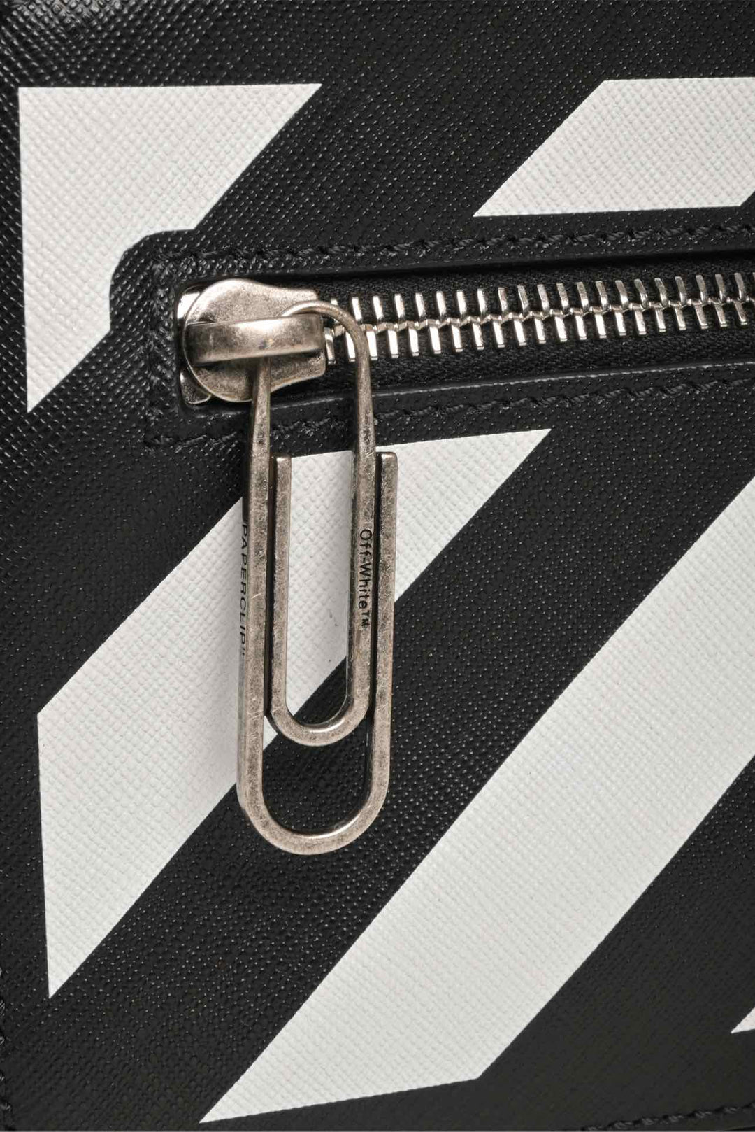 Off White Binder Diag Saffiano Pouch