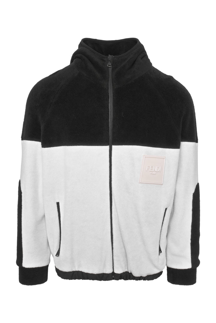 Fendi Size M Men's Fendi Patch Fleece Jacket