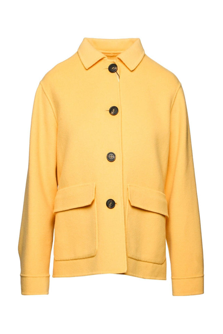 Weekend Max Mara Size 12 Wool Button Front Jacket