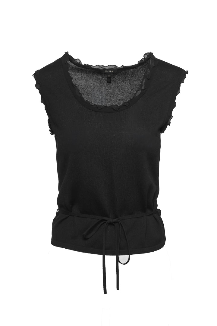 Escada Size 36 Sleeveless Knit Top & Skirt Set