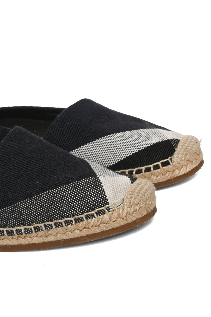 Burberry Size 40 Novacheck Canvas Espadrilles