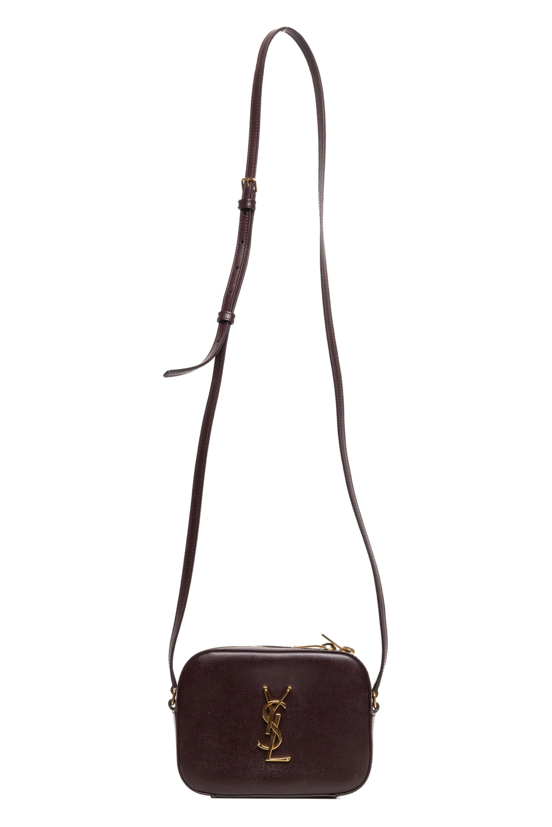 Saint Laurent 2015 Grain Leather Small Classic Monogram Camera Bag