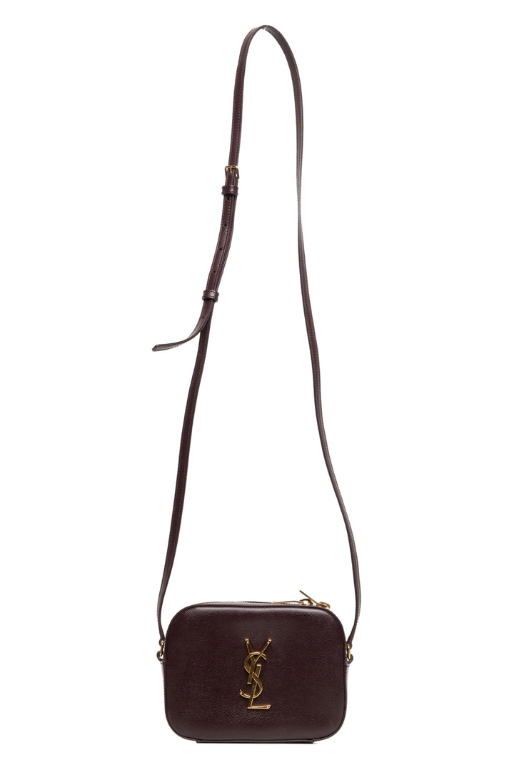 Saint Laurent 2015 Grain Leather Small Classic Monogram Camera Bag