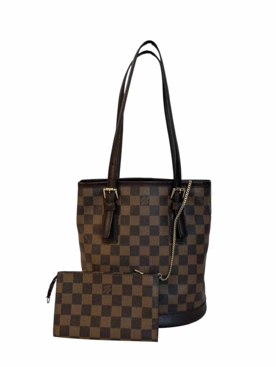 Louis Vuitton Damier Ebene Marais Bucket  Purse
