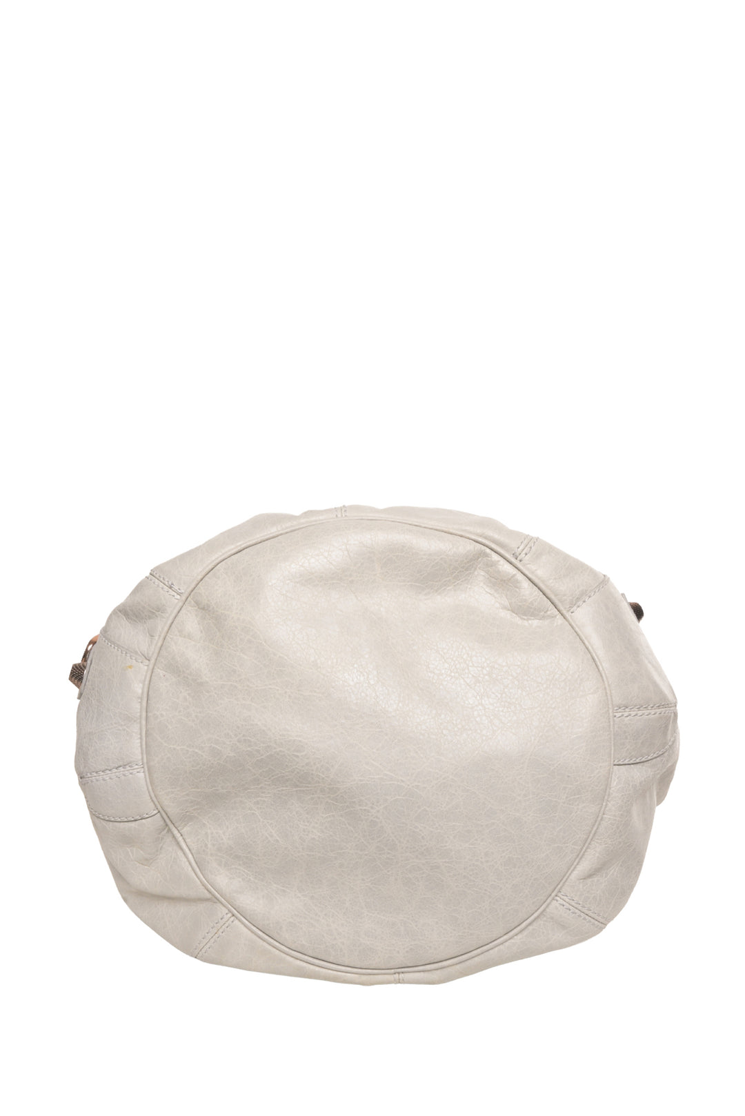 Balenciaga Leather Giant Silver PomPon Bag