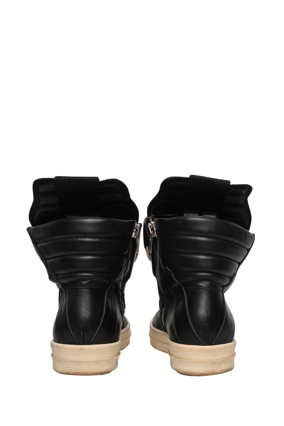 Mens Shoe Size 41 Rick Owens Men's Geobasket High Top Leather Sneakers