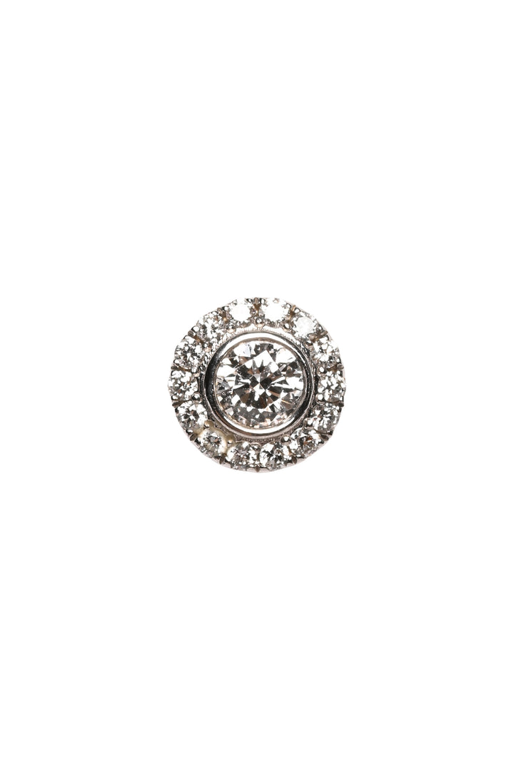 Idyl 14K White Gold Ada 0.22tcw Lab Grown Halo Diamond Pendant