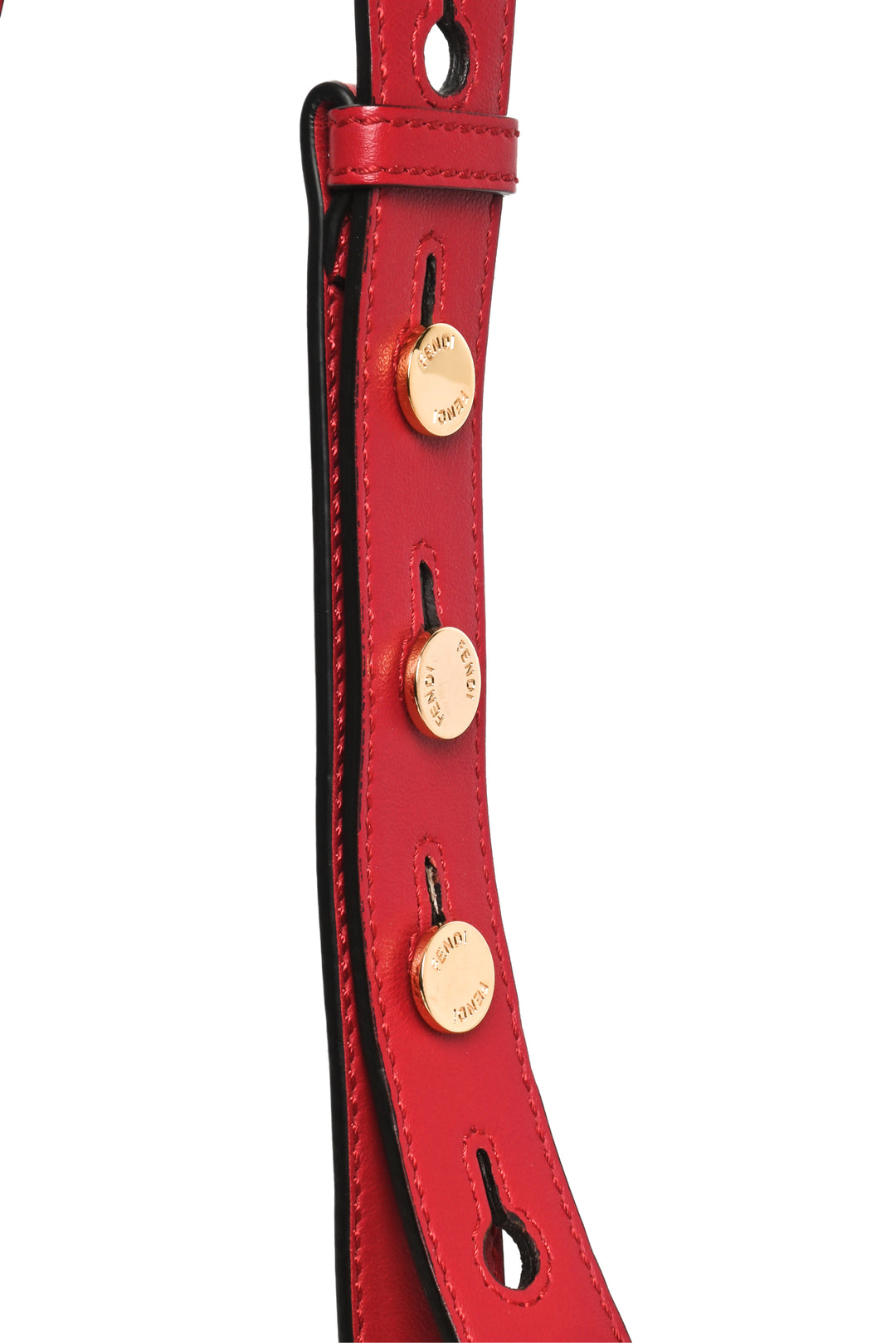 Fendi Red Leather Mon Tresor Bucket Bag