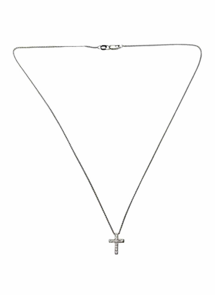 14K Diamond Cross Necklace