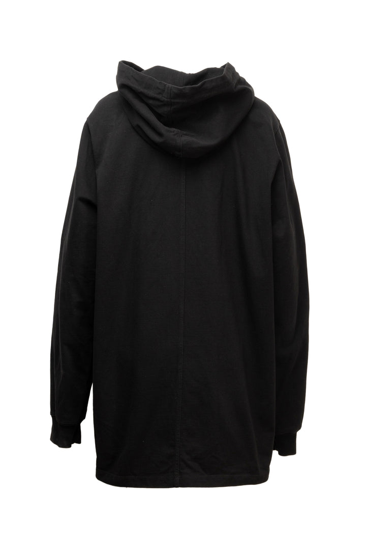 Rick Owens Size XL Men's Dirt S/S 18 Long Drawstring Hoodie