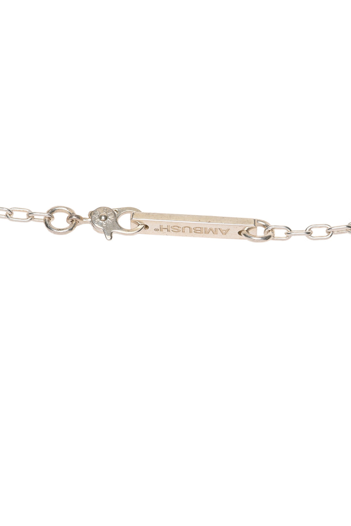 Ambush Sterling Silver Rose Charm Necklace