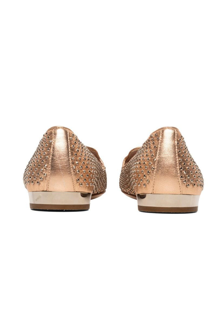 Miu Miu Size 36 Metallic Studded Leather Smoking Slippers