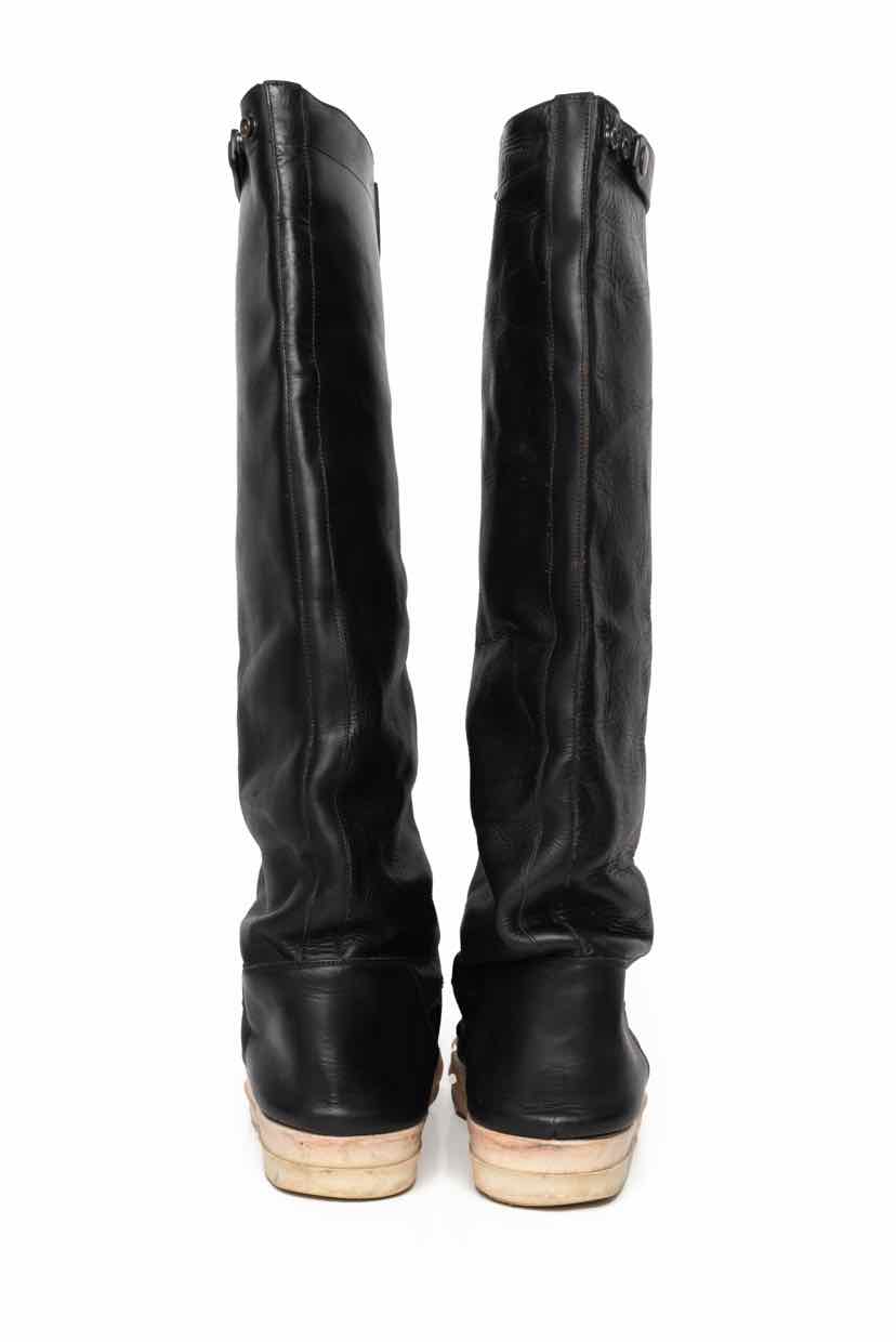 Mens Shoe Size 45 Rick Owens Men's Elephant Oversized Leather Boots