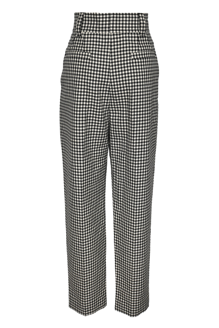 Miu Miu Size 6 2019 Wool Houndstooth Pleated Pants