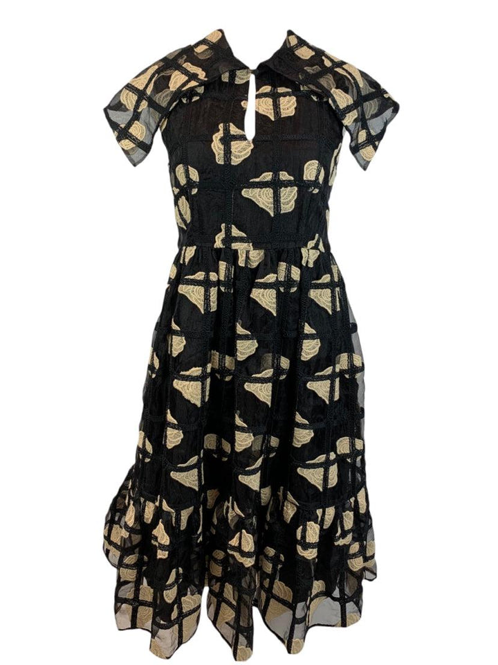 Co Size S Printed Midi Length Dress